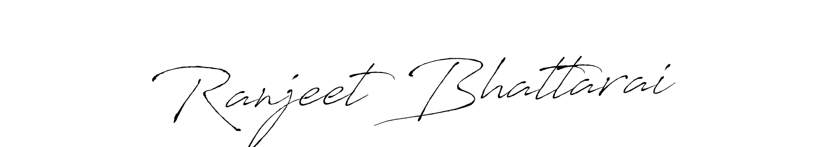 How to make Ranjeet Bhattarai name signature. Use Antro_Vectra style for creating short signs online. This is the latest handwritten sign. Ranjeet Bhattarai signature style 6 images and pictures png