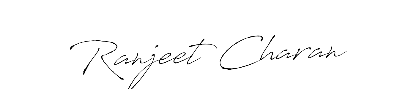 Ranjeet Charan stylish signature style. Best Handwritten Sign (Antro_Vectra) for my name. Handwritten Signature Collection Ideas for my name Ranjeet Charan. Ranjeet Charan signature style 6 images and pictures png