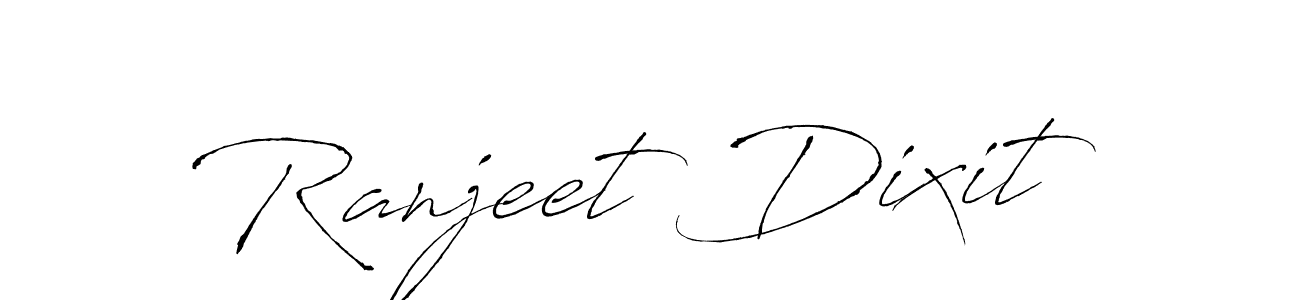How to make Ranjeet Dixit name signature. Use Antro_Vectra style for creating short signs online. This is the latest handwritten sign. Ranjeet Dixit signature style 6 images and pictures png