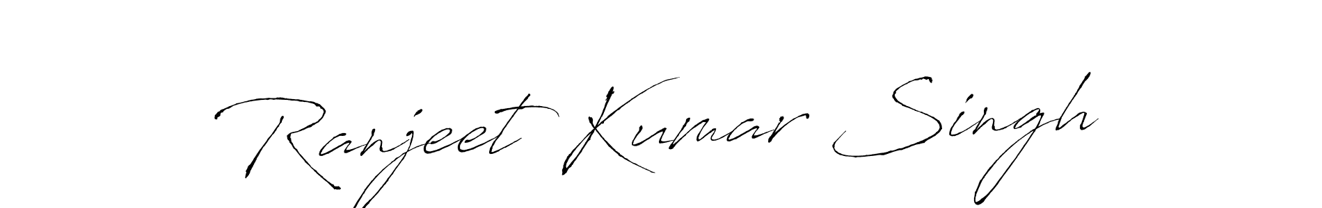 Ranjeet Kumar Singh stylish signature style. Best Handwritten Sign (Antro_Vectra) for my name. Handwritten Signature Collection Ideas for my name Ranjeet Kumar Singh. Ranjeet Kumar Singh signature style 6 images and pictures png