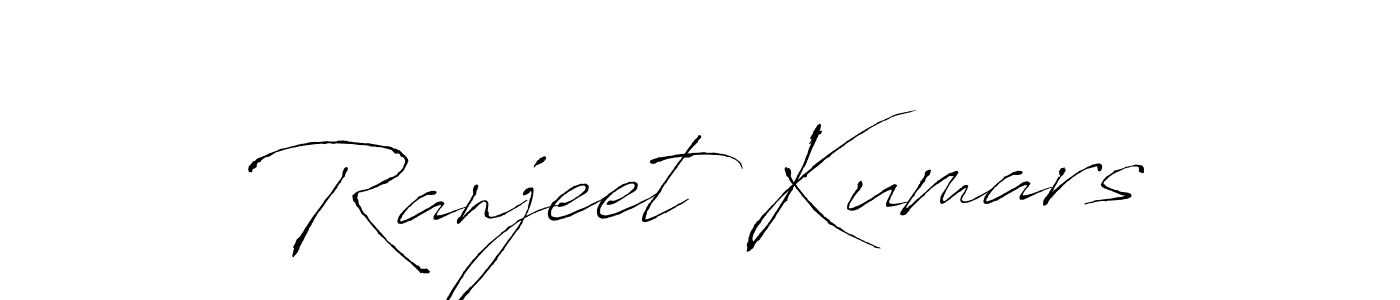 Make a beautiful signature design for name Ranjeet Kumars. With this signature (Antro_Vectra) style, you can create a handwritten signature for free. Ranjeet Kumars signature style 6 images and pictures png