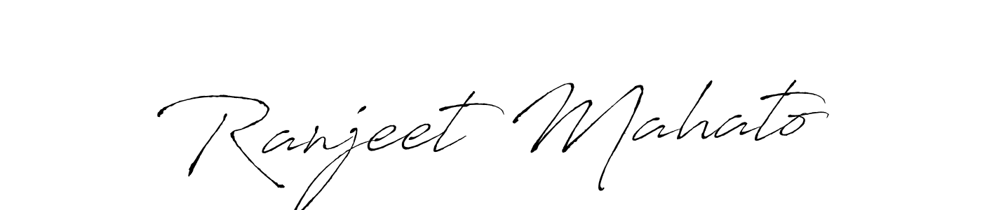 Ranjeet Mahato stylish signature style. Best Handwritten Sign (Antro_Vectra) for my name. Handwritten Signature Collection Ideas for my name Ranjeet Mahato. Ranjeet Mahato signature style 6 images and pictures png