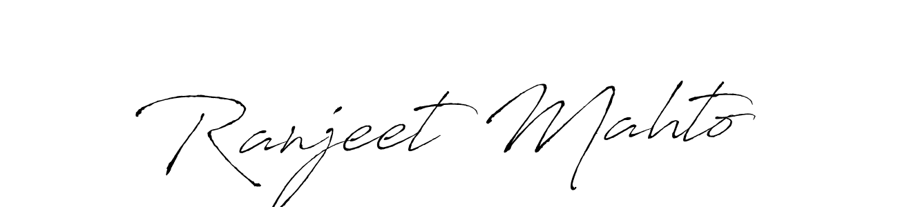 How to make Ranjeet Mahto signature? Antro_Vectra is a professional autograph style. Create handwritten signature for Ranjeet Mahto name. Ranjeet Mahto signature style 6 images and pictures png