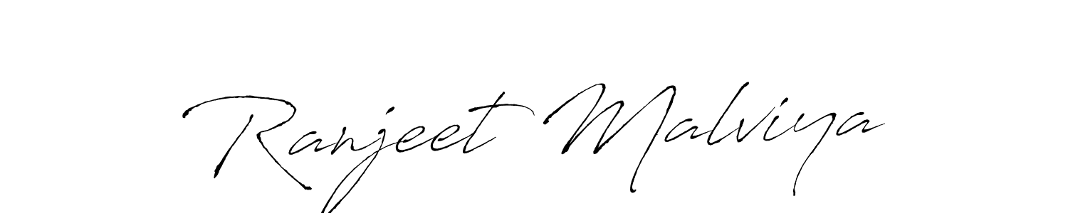 Design your own signature with our free online signature maker. With this signature software, you can create a handwritten (Antro_Vectra) signature for name Ranjeet Malviya. Ranjeet Malviya signature style 6 images and pictures png