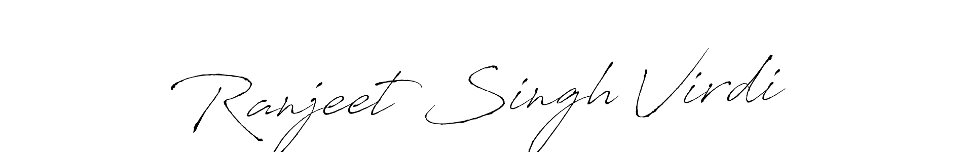 Make a beautiful signature design for name Ranjeet Singh Virdi. With this signature (Antro_Vectra) style, you can create a handwritten signature for free. Ranjeet Singh Virdi signature style 6 images and pictures png