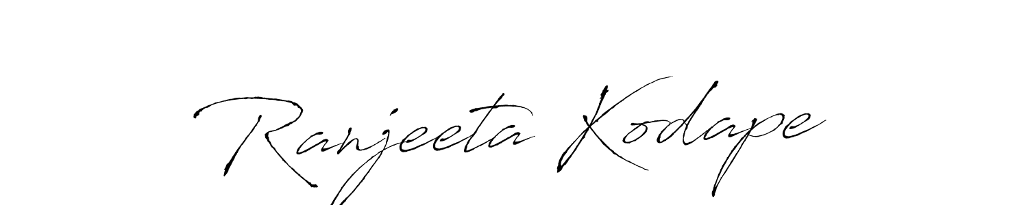 You should practise on your own different ways (Antro_Vectra) to write your name (Ranjeeta Kodape) in signature. don't let someone else do it for you. Ranjeeta Kodape signature style 6 images and pictures png