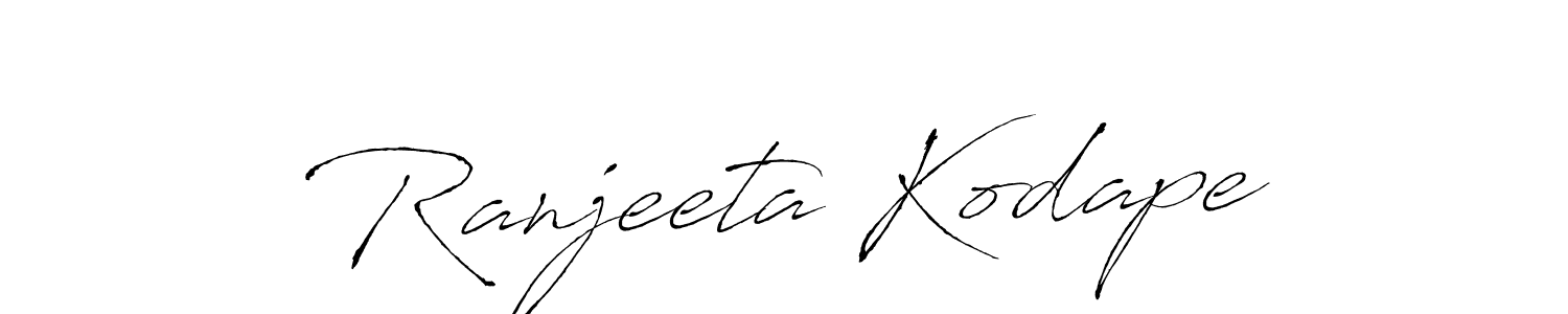 You should practise on your own different ways (Antro_Vectra) to write your name (Ranjeeta Kodape) in signature. don't let someone else do it for you. Ranjeeta Kodape signature style 6 images and pictures png