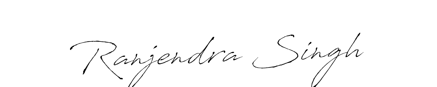 How to make Ranjendra Singh name signature. Use Antro_Vectra style for creating short signs online. This is the latest handwritten sign. Ranjendra Singh signature style 6 images and pictures png