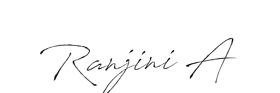 Use a signature maker to create a handwritten signature online. With this signature software, you can design (Antro_Vectra) your own signature for name Ranjini A. Ranjini A signature style 6 images and pictures png