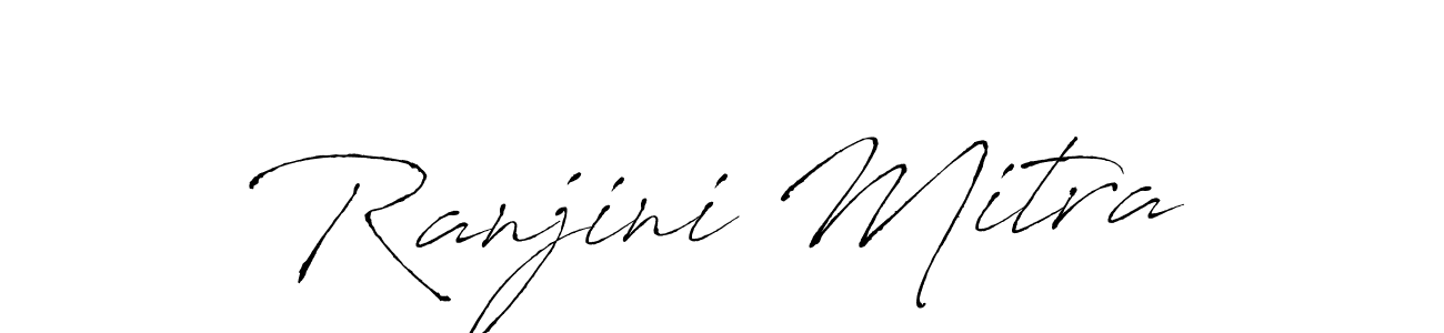 Antro_Vectra is a professional signature style that is perfect for those who want to add a touch of class to their signature. It is also a great choice for those who want to make their signature more unique. Get Ranjini Mitra name to fancy signature for free. Ranjini Mitra signature style 6 images and pictures png