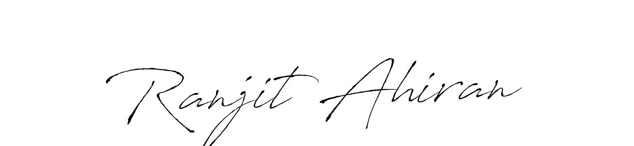 Antro_Vectra is a professional signature style that is perfect for those who want to add a touch of class to their signature. It is also a great choice for those who want to make their signature more unique. Get Ranjit Ahiran name to fancy signature for free. Ranjit Ahiran signature style 6 images and pictures png