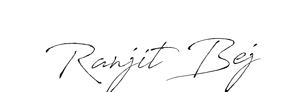 Make a beautiful signature design for name Ranjit Bej. With this signature (Antro_Vectra) style, you can create a handwritten signature for free. Ranjit Bej signature style 6 images and pictures png