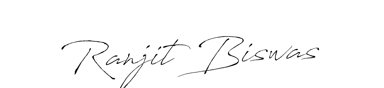 Create a beautiful signature design for name Ranjit Biswas. With this signature (Antro_Vectra) fonts, you can make a handwritten signature for free. Ranjit Biswas signature style 6 images and pictures png