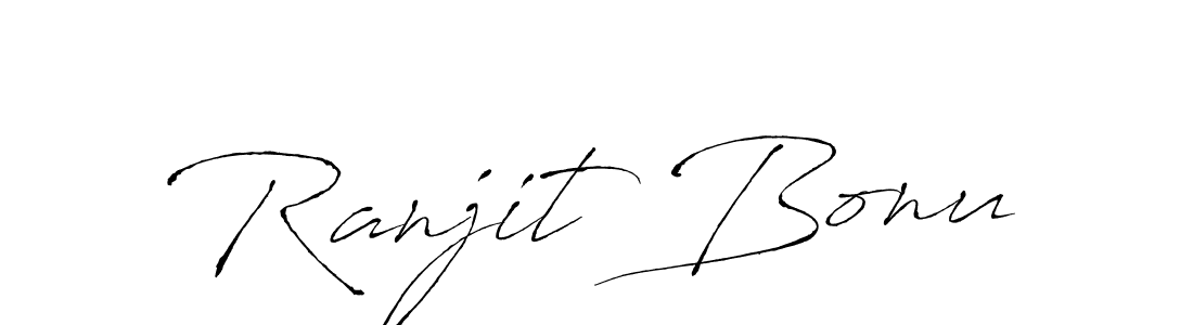 Design your own signature with our free online signature maker. With this signature software, you can create a handwritten (Antro_Vectra) signature for name Ranjit Bonu. Ranjit Bonu signature style 6 images and pictures png