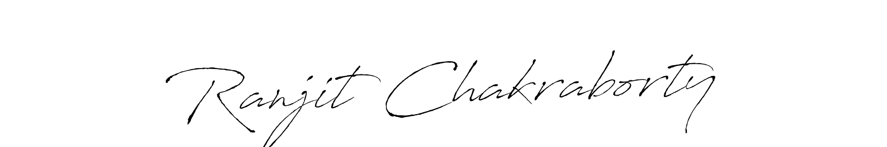 Create a beautiful signature design for name Ranjit Chakraborty. With this signature (Antro_Vectra) fonts, you can make a handwritten signature for free. Ranjit Chakraborty signature style 6 images and pictures png