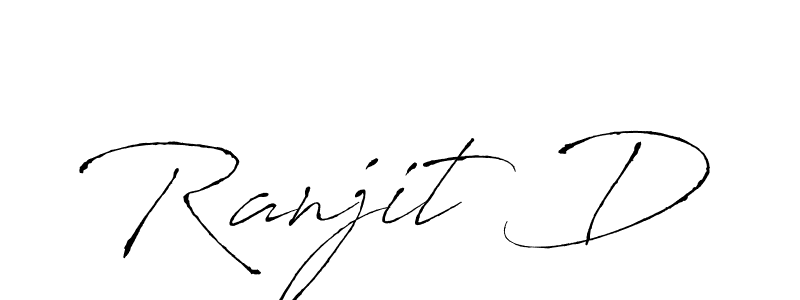 Create a beautiful signature design for name Ranjit D. With this signature (Antro_Vectra) fonts, you can make a handwritten signature for free. Ranjit D signature style 6 images and pictures png