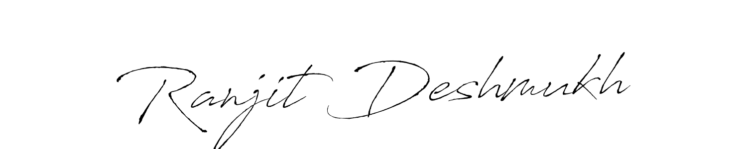 How to make Ranjit Deshmukh signature? Antro_Vectra is a professional autograph style. Create handwritten signature for Ranjit Deshmukh name. Ranjit Deshmukh signature style 6 images and pictures png