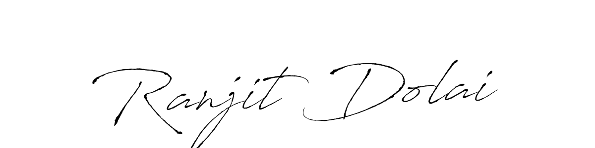 You should practise on your own different ways (Antro_Vectra) to write your name (Ranjit Dolai) in signature. don't let someone else do it for you. Ranjit Dolai signature style 6 images and pictures png
