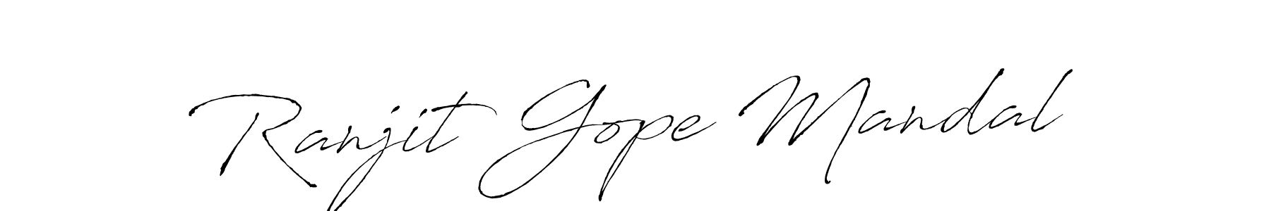 Make a beautiful signature design for name Ranjit Gope Mandal. With this signature (Antro_Vectra) style, you can create a handwritten signature for free. Ranjit Gope Mandal signature style 6 images and pictures png