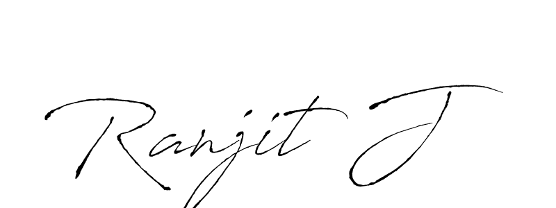 Also we have Ranjit J name is the best signature style. Create professional handwritten signature collection using Antro_Vectra autograph style. Ranjit J signature style 6 images and pictures png