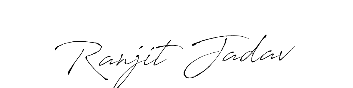 Antro_Vectra is a professional signature style that is perfect for those who want to add a touch of class to their signature. It is also a great choice for those who want to make their signature more unique. Get Ranjit Jadav name to fancy signature for free. Ranjit Jadav signature style 6 images and pictures png