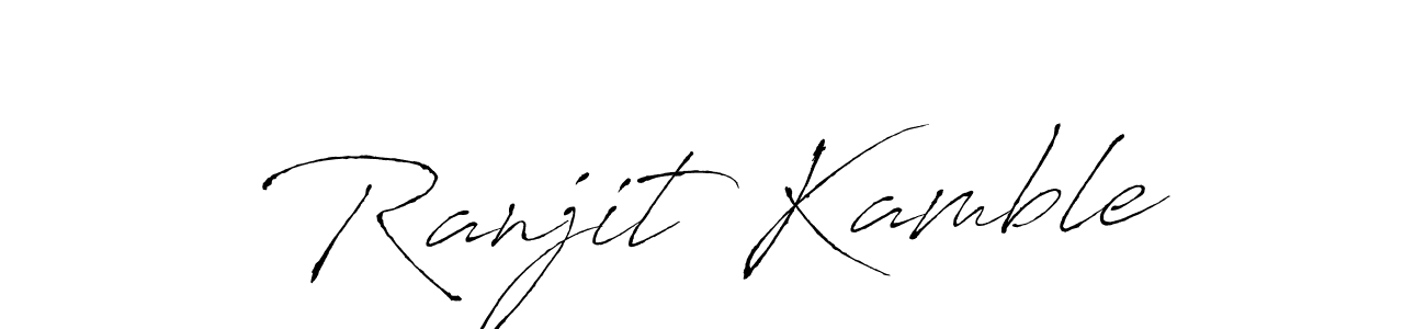Create a beautiful signature design for name Ranjit Kamble. With this signature (Antro_Vectra) fonts, you can make a handwritten signature for free. Ranjit Kamble signature style 6 images and pictures png