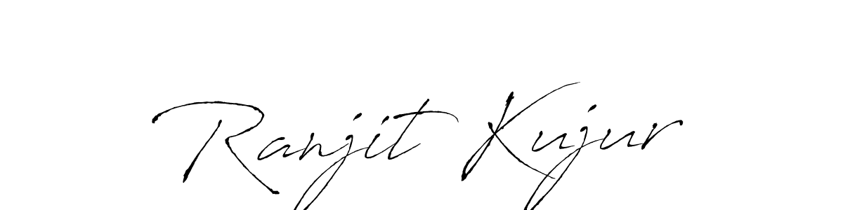 How to make Ranjit Kujur name signature. Use Antro_Vectra style for creating short signs online. This is the latest handwritten sign. Ranjit Kujur signature style 6 images and pictures png