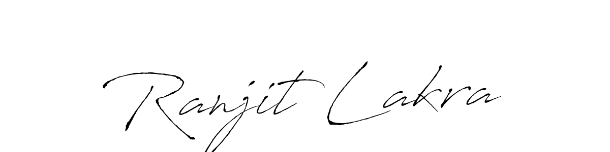 How to make Ranjit Lakra name signature. Use Antro_Vectra style for creating short signs online. This is the latest handwritten sign. Ranjit Lakra signature style 6 images and pictures png