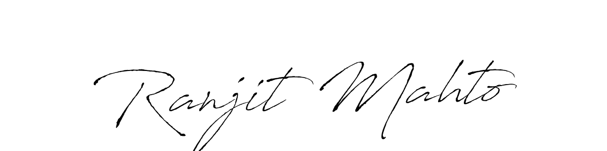 Make a beautiful signature design for name Ranjit Mahto. With this signature (Antro_Vectra) style, you can create a handwritten signature for free. Ranjit Mahto signature style 6 images and pictures png