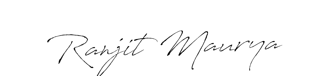 Create a beautiful signature design for name Ranjit Maurya. With this signature (Antro_Vectra) fonts, you can make a handwritten signature for free. Ranjit Maurya signature style 6 images and pictures png