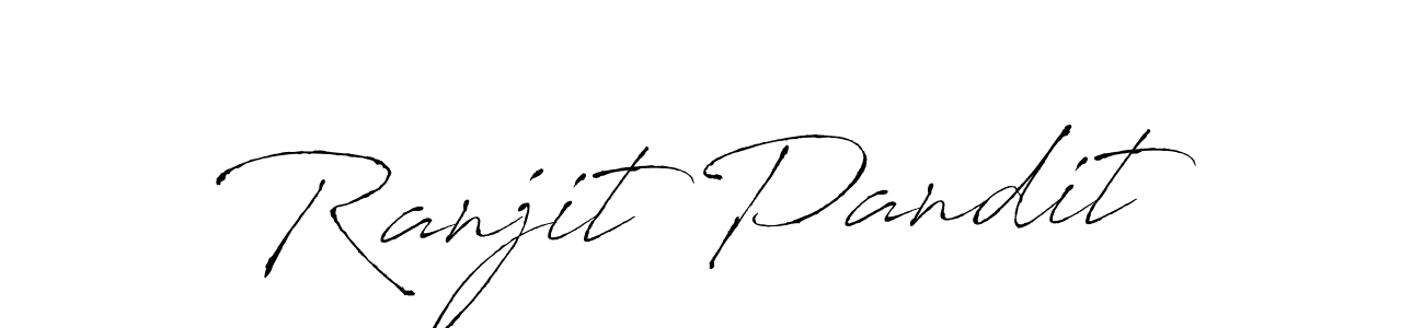 You should practise on your own different ways (Antro_Vectra) to write your name (Ranjit Pandit) in signature. don't let someone else do it for you. Ranjit Pandit signature style 6 images and pictures png