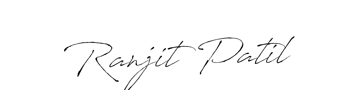 Ranjit Patil stylish signature style. Best Handwritten Sign (Antro_Vectra) for my name. Handwritten Signature Collection Ideas for my name Ranjit Patil. Ranjit Patil signature style 6 images and pictures png