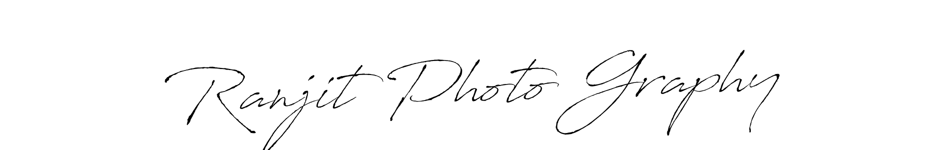 Ranjit Photo Graphy stylish signature style. Best Handwritten Sign (Antro_Vectra) for my name. Handwritten Signature Collection Ideas for my name Ranjit Photo Graphy. Ranjit Photo Graphy signature style 6 images and pictures png