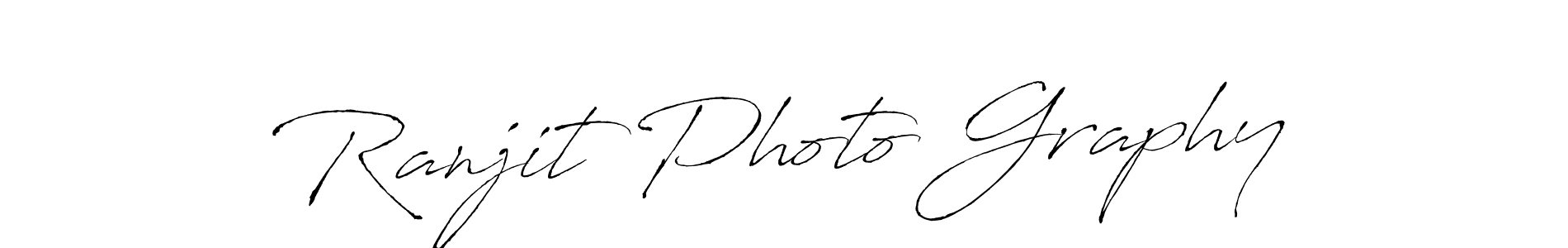 Ranjit Photo Graphy stylish signature style. Best Handwritten Sign (Antro_Vectra) for my name. Handwritten Signature Collection Ideas for my name Ranjit Photo Graphy. Ranjit Photo Graphy signature style 6 images and pictures png