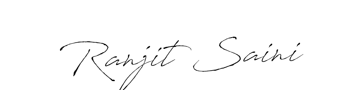 Create a beautiful signature design for name Ranjit Saini. With this signature (Antro_Vectra) fonts, you can make a handwritten signature for free. Ranjit Saini signature style 6 images and pictures png
