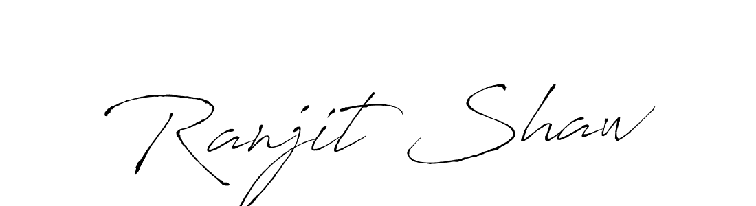 Design your own signature with our free online signature maker. With this signature software, you can create a handwritten (Antro_Vectra) signature for name Ranjit Shaw. Ranjit Shaw signature style 6 images and pictures png
