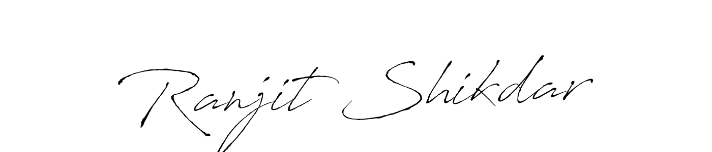 Create a beautiful signature design for name Ranjit Shikdar. With this signature (Antro_Vectra) fonts, you can make a handwritten signature for free. Ranjit Shikdar signature style 6 images and pictures png