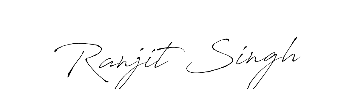 Use a signature maker to create a handwritten signature online. With this signature software, you can design (Antro_Vectra) your own signature for name Ranjit Singh. Ranjit Singh signature style 6 images and pictures png