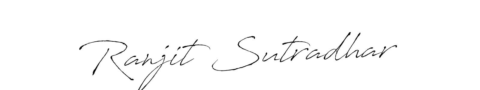 Ranjit Sutradhar stylish signature style. Best Handwritten Sign (Antro_Vectra) for my name. Handwritten Signature Collection Ideas for my name Ranjit Sutradhar. Ranjit Sutradhar signature style 6 images and pictures png