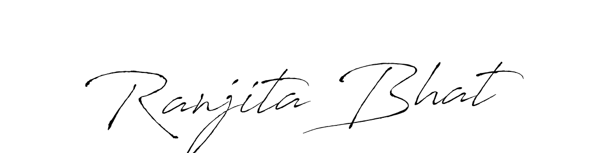 You should practise on your own different ways (Antro_Vectra) to write your name (Ranjita Bhat) in signature. don't let someone else do it for you. Ranjita Bhat signature style 6 images and pictures png