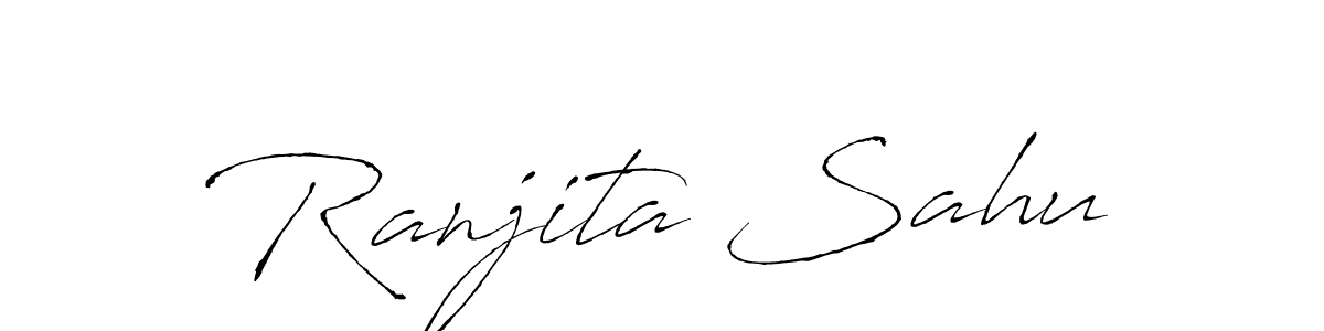 Design your own signature with our free online signature maker. With this signature software, you can create a handwritten (Antro_Vectra) signature for name Ranjita Sahu. Ranjita Sahu signature style 6 images and pictures png