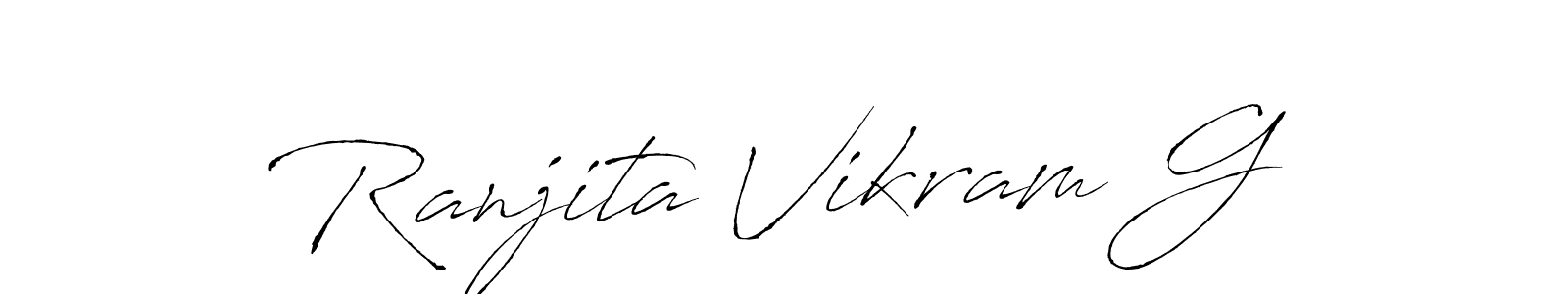 Make a beautiful signature design for name Ranjita Vikram G. With this signature (Antro_Vectra) style, you can create a handwritten signature for free. Ranjita Vikram G signature style 6 images and pictures png