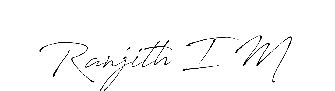 This is the best signature style for the Ranjith I M name. Also you like these signature font (Antro_Vectra). Mix name signature. Ranjith I M signature style 6 images and pictures png