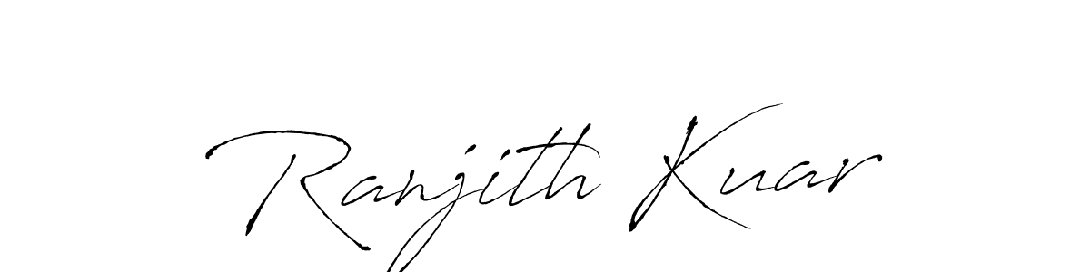Similarly Antro_Vectra is the best handwritten signature design. Signature creator online .You can use it as an online autograph creator for name Ranjith Kuar. Ranjith Kuar signature style 6 images and pictures png