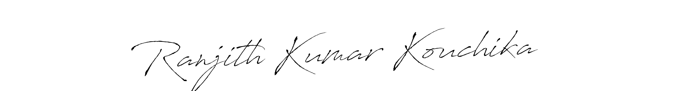 Create a beautiful signature design for name Ranjith Kumar Kouchika. With this signature (Antro_Vectra) fonts, you can make a handwritten signature for free. Ranjith Kumar Kouchika signature style 6 images and pictures png