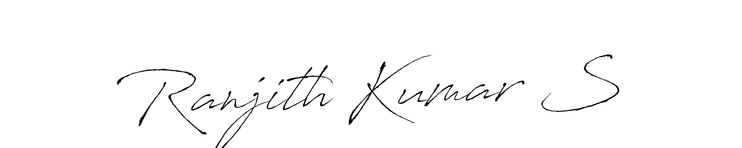 Use a signature maker to create a handwritten signature online. With this signature software, you can design (Antro_Vectra) your own signature for name Ranjith Kumar S. Ranjith Kumar S signature style 6 images and pictures png