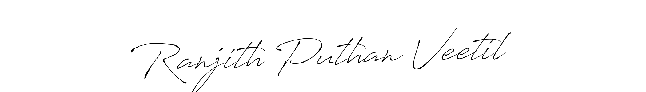 Use a signature maker to create a handwritten signature online. With this signature software, you can design (Antro_Vectra) your own signature for name Ranjith Puthan Veetil. Ranjith Puthan Veetil signature style 6 images and pictures png