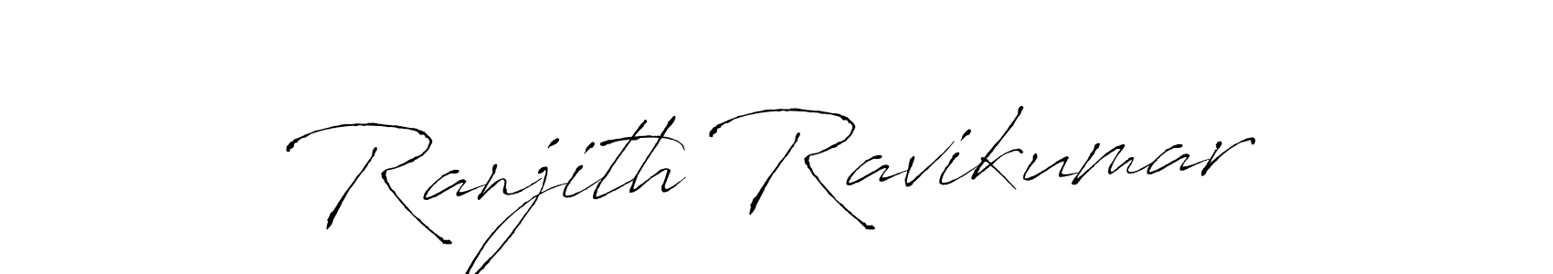 Create a beautiful signature design for name Ranjith Ravikumar. With this signature (Antro_Vectra) fonts, you can make a handwritten signature for free. Ranjith Ravikumar signature style 6 images and pictures png