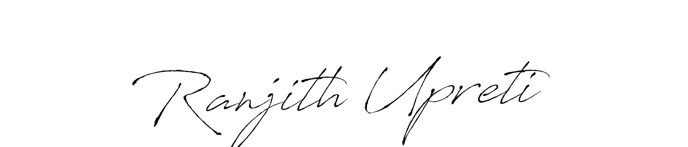 Design your own signature with our free online signature maker. With this signature software, you can create a handwritten (Antro_Vectra) signature for name Ranjith Upreti. Ranjith Upreti signature style 6 images and pictures png