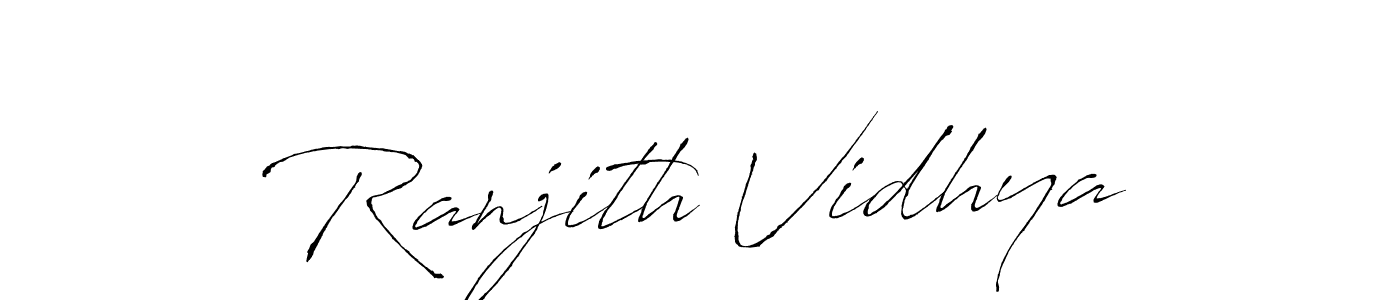 Make a beautiful signature design for name Ranjith Vidhya. Use this online signature maker to create a handwritten signature for free. Ranjith Vidhya signature style 6 images and pictures png